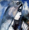 Marc Chagall - Bride with Fan (detail)