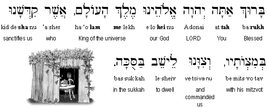Blessing over the Sukkah