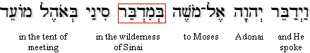 Numbers 1:1a