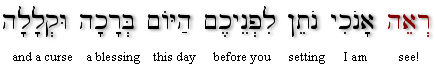 Deut 11:26 (BHS)