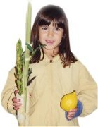 Girl with Lulav and Etrog