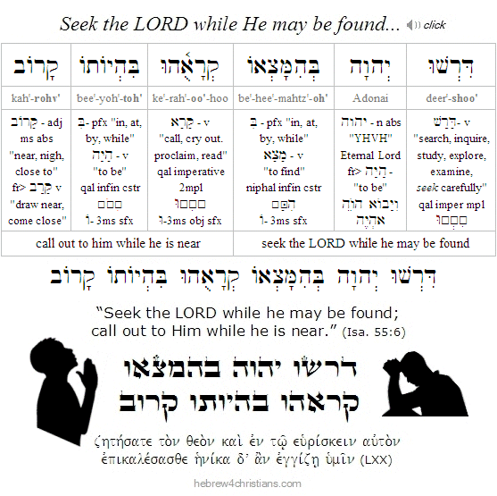 Isaiah 55:6 Hebrew Lesson