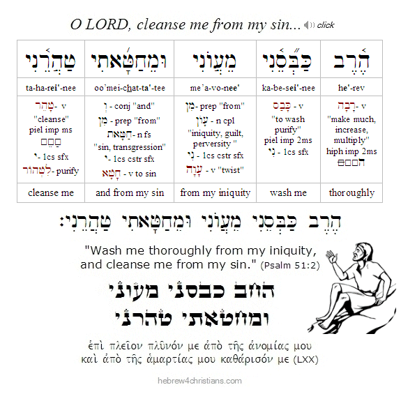 Psalm 51:2 Hebrew lesson
